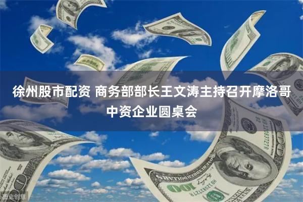 徐州股市配资 商务部部长王文涛主持召开摩洛哥中资企业圆桌会